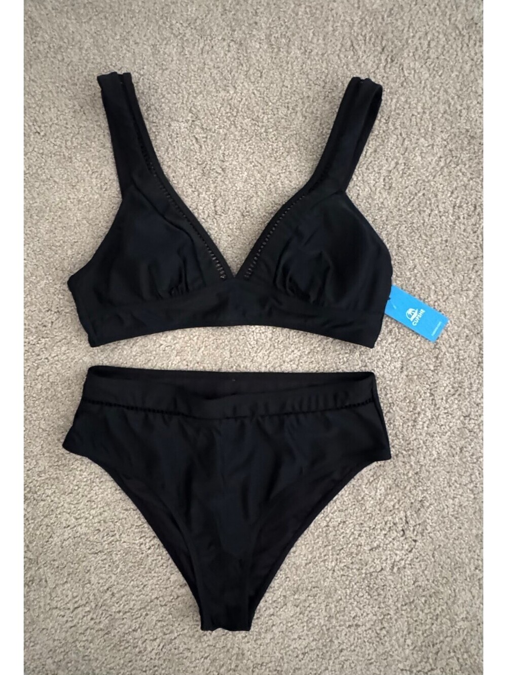 Cupshe Black Bikini Two-Piece - Size L